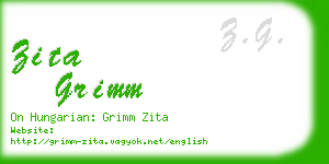 zita grimm business card